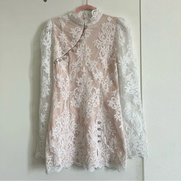 NWOT! Stone Cold Fox x REVOLVE Allure Dress in White - Picture 13 of 16